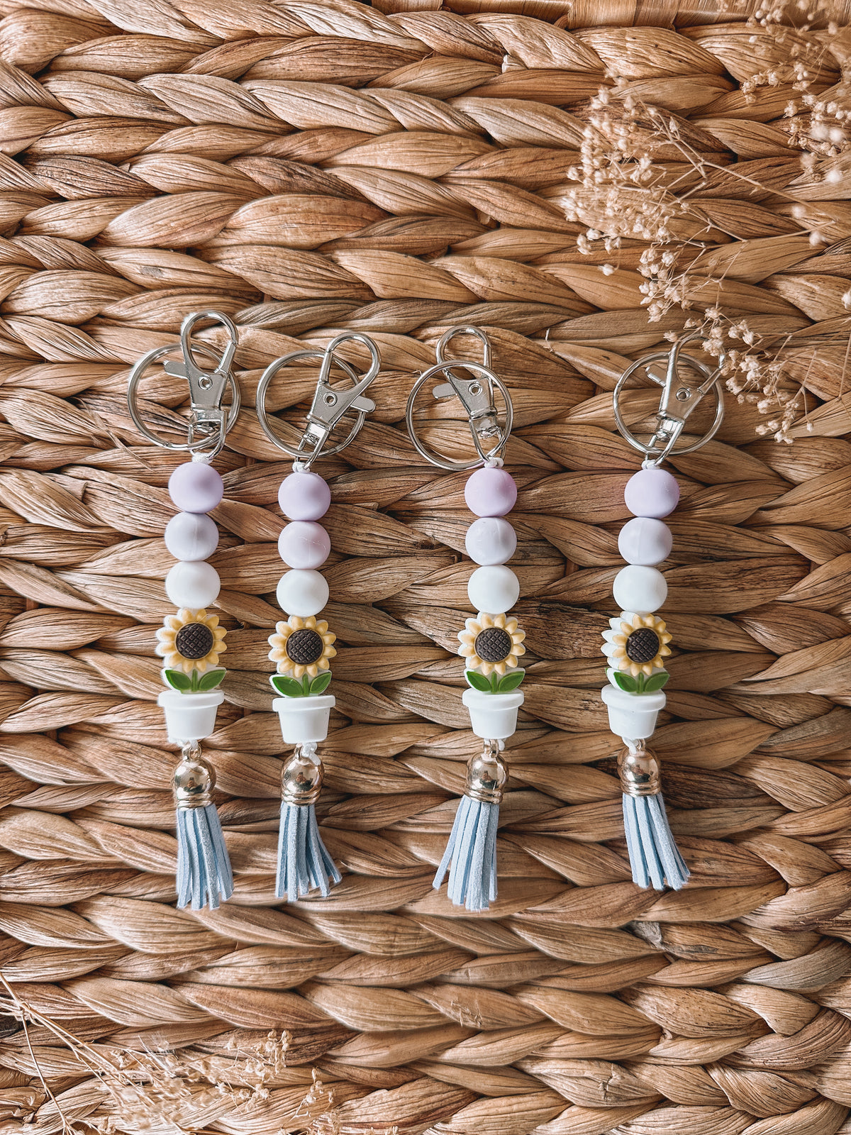 Hart Strings Keychain - Sunflower Pot Assorted