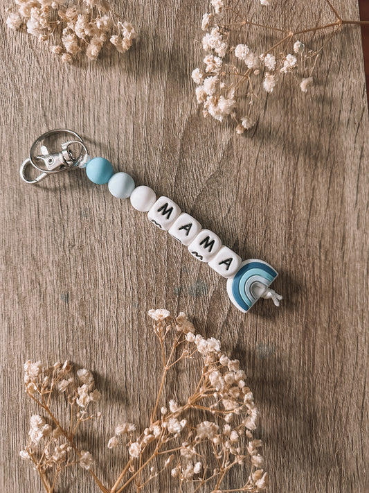 Hart Strings Keychain - Mama Rainbow Blues