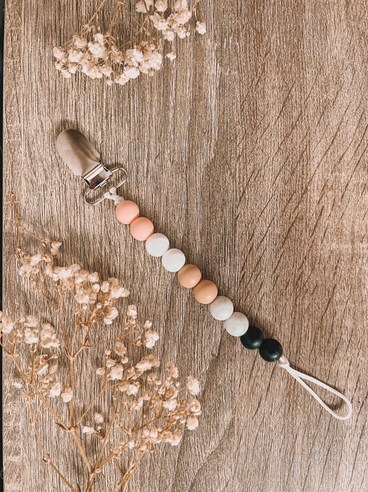 Hart Strings Soother Clips - Ombre Neutral Marble
