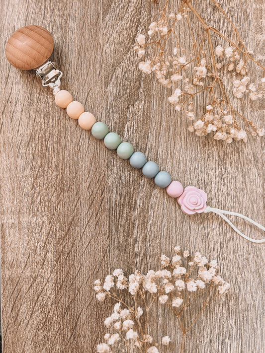 Hart Strings Soother Clips - Ombre Purple Rose